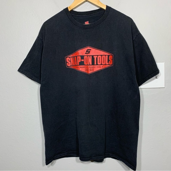 Snap-On Tools‎ Black/Red Tee Cars Mechanic Racing XL - Picture 1 of 5